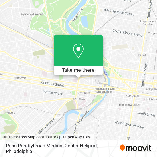 Mapa de Penn Presbyterian Medical Center Heliport