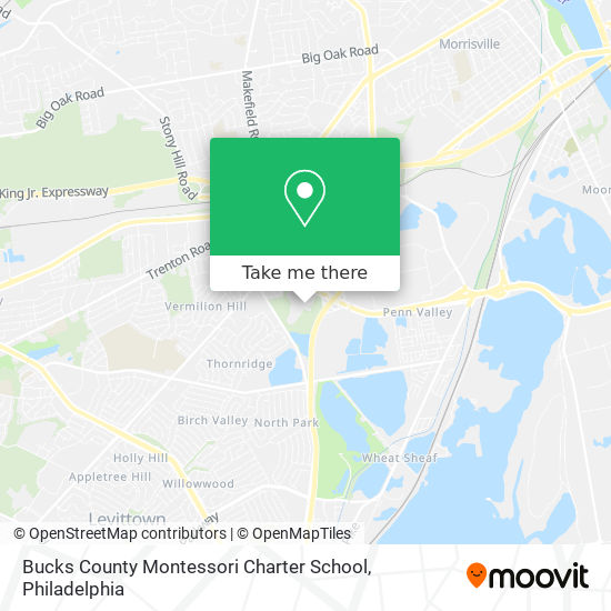 Mapa de Bucks County Montessori Charter School