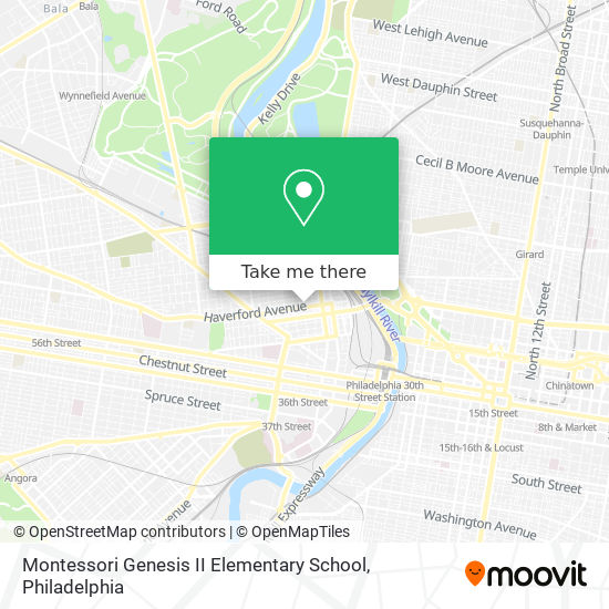 Mapa de Montessori Genesis II Elementary School