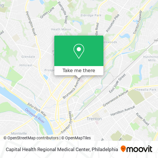 Mapa de Capital Health Regional Medical Center