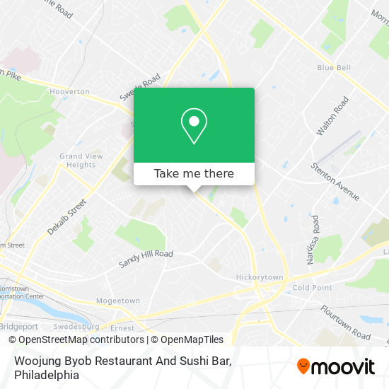 Mapa de Woojung Byob Restaurant And Sushi Bar