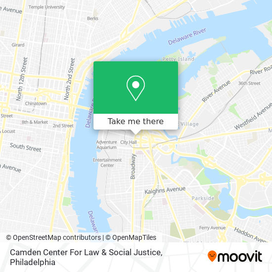 Camden Center For Law & Social Justice map