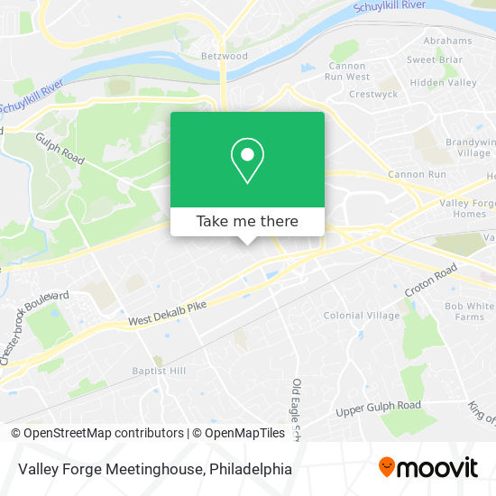 Mapa de Valley Forge Meetinghouse