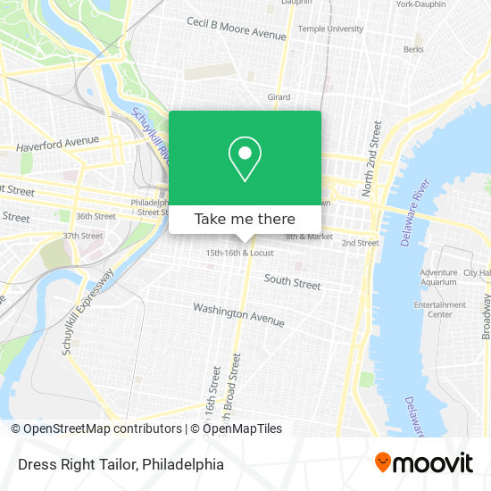 Dress Right Tailor map