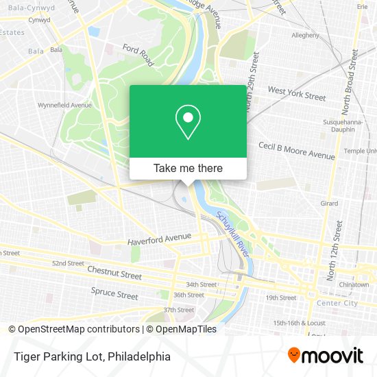 Tiger Parking Lot map