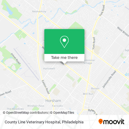 County Line Veterinary Hospital map