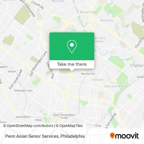 Penn Asian Senior Services map