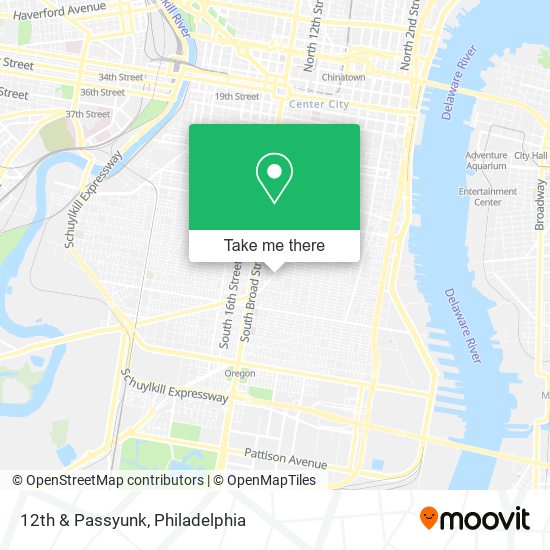 Mapa de 12th & Passyunk