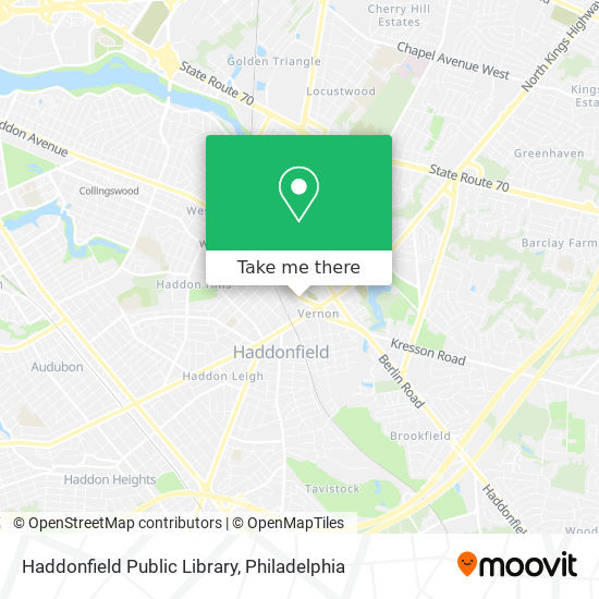 Haddonfield Public Library map