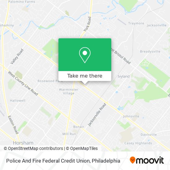 Police And Fire Federal Credit Union map