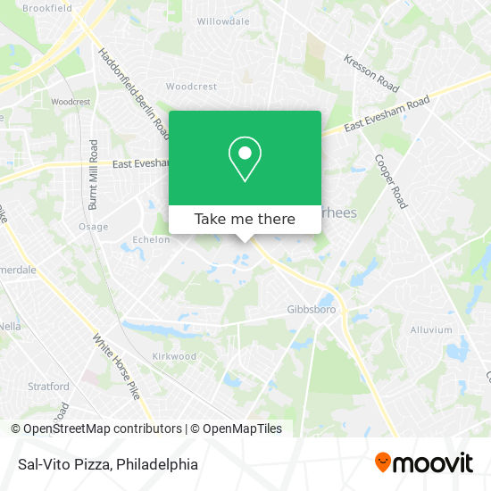 Sal-Vito Pizza map