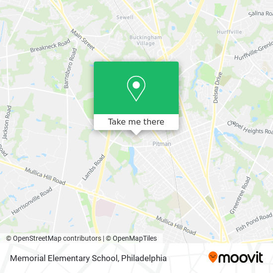 Memorial Elementary School map