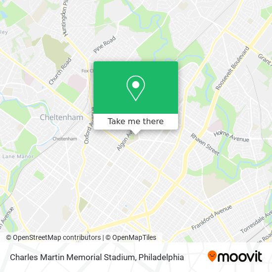 Mapa de Charles Martin Memorial Stadium