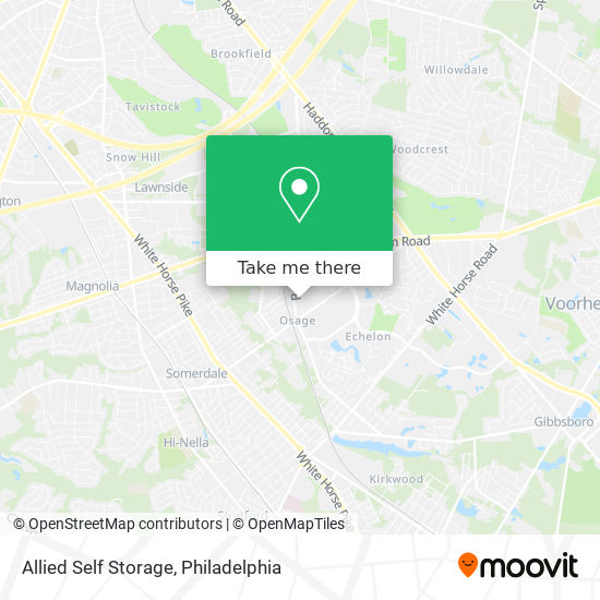 Allied Self Storage map