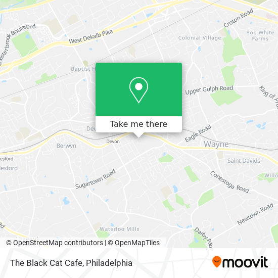 The Black Cat Cafe map