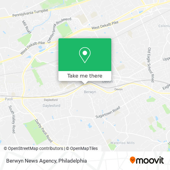 Berwyn News Agency map