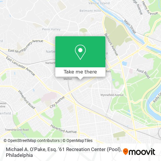 Michael A. O'Pake, Esq. '61 Recreation Center (Pool) map