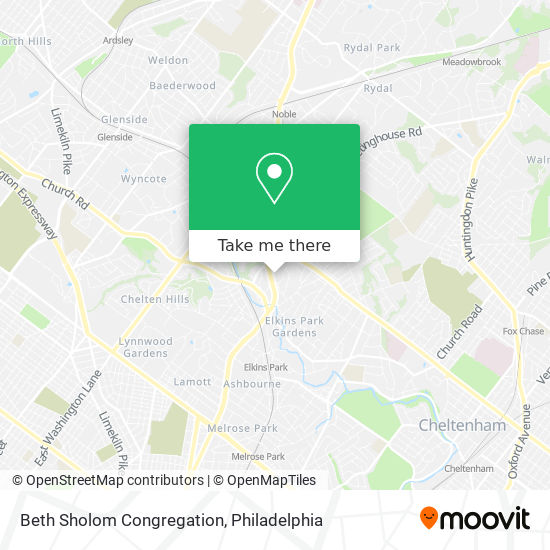 Mapa de Beth Sholom Congregation