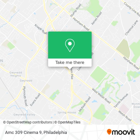 Mapa de Amc 309 Cinema 9