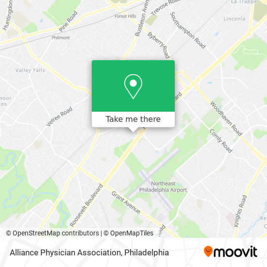 Alliance Physician Association map