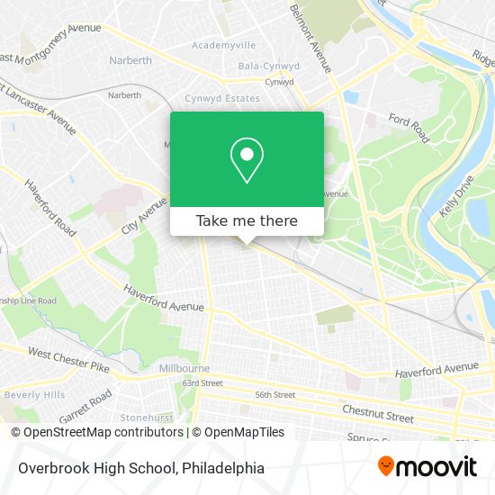 Overbrook High School map