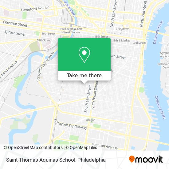 Saint Thomas Aquinas School map