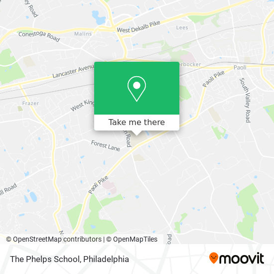 The Phelps School map