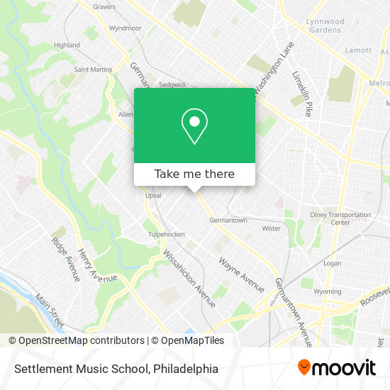 Settlement Music School map