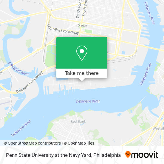 Penn State University at the Navy Yard map