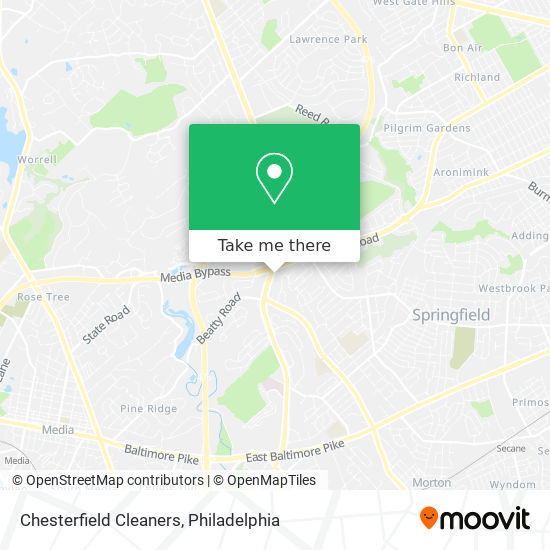 Chesterfield Cleaners map