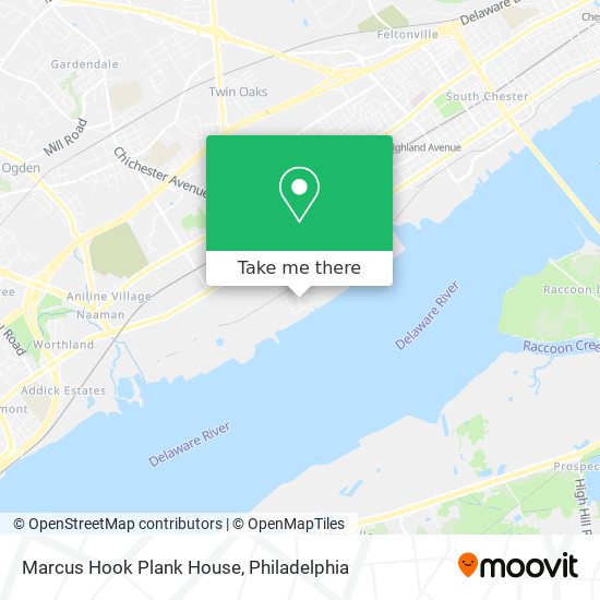 Mapa de Marcus Hook Plank House