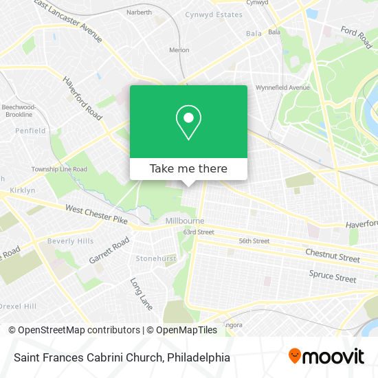 Saint Frances Cabrini Church map