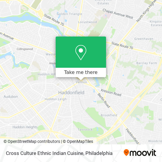 Cross Culture Ethnic Indian Cuisine map