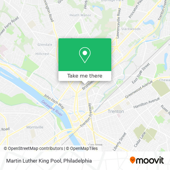 Martin Luther King Pool map