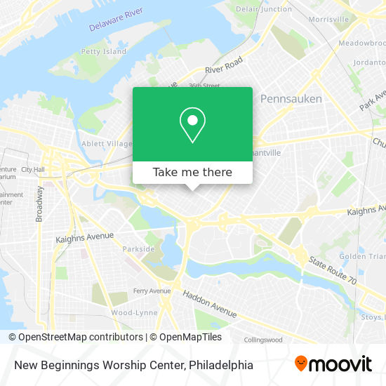 Mapa de New Beginnings Worship Center