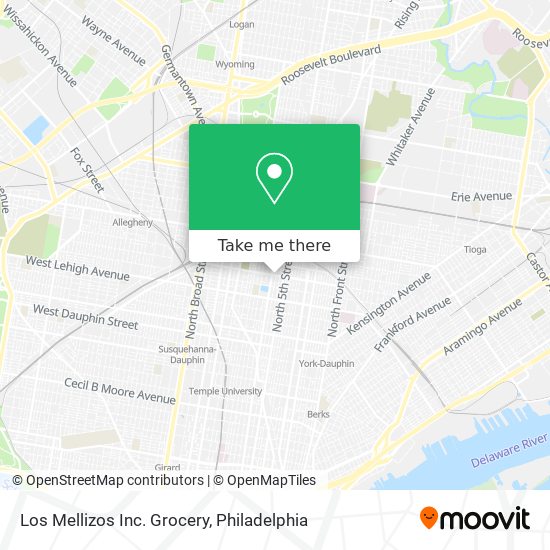 Mapa de Los Mellizos Inc. Grocery