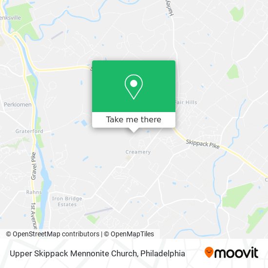 Upper Skippack Mennonite Church map