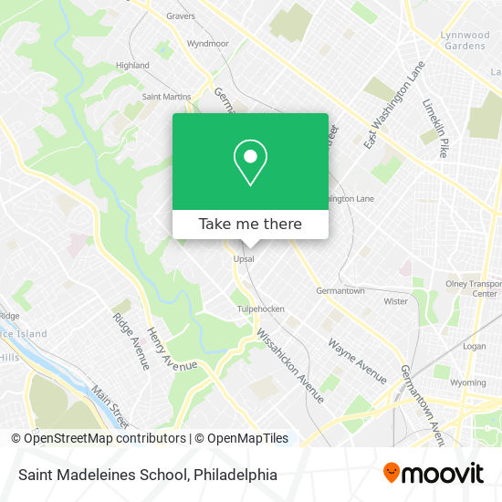 Saint Madeleines School map