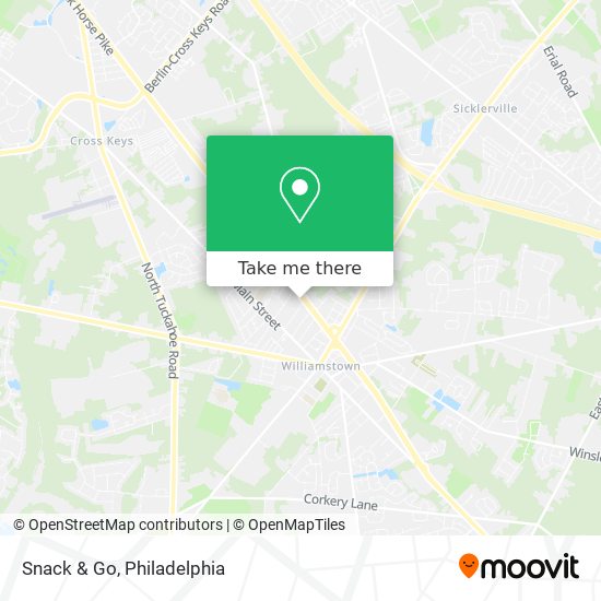 Snack & Go map