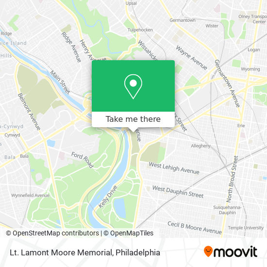 Lt. Lamont Moore Memorial map