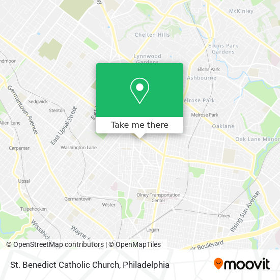 St. Benedict Catholic Church map