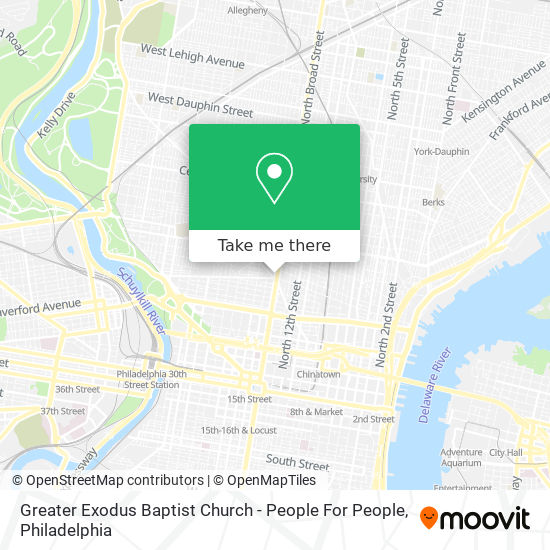 Mapa de Greater Exodus Baptist Church - People For People