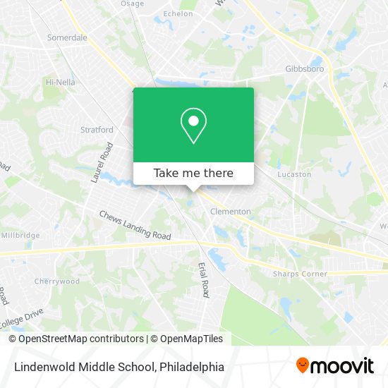 Mapa de Lindenwold Middle School