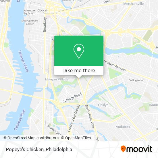 Popeye's Chicken map