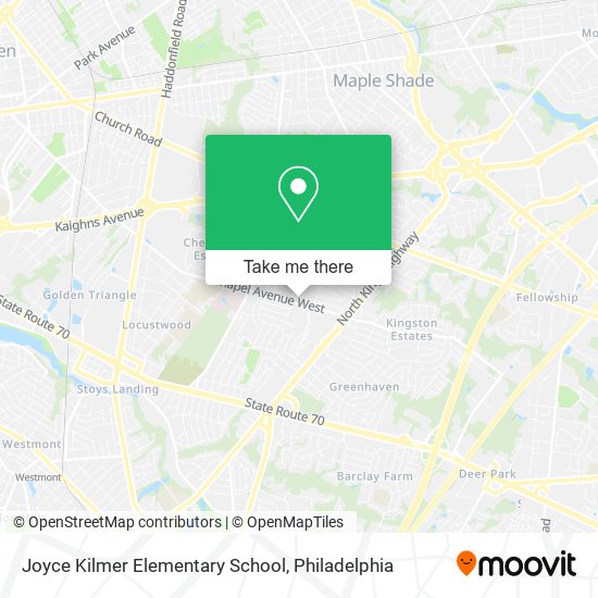 Joyce Kilmer Elementary School map