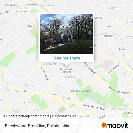 Beechwood-Brookline map