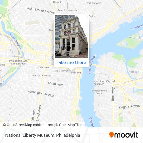 National Liberty Museum map