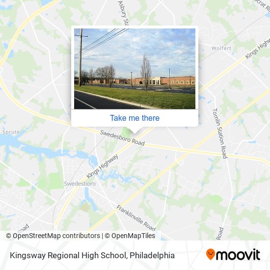 Kingsway Regional High School map