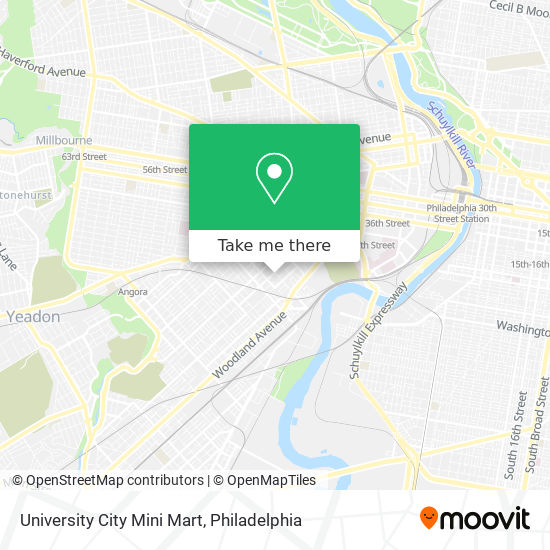 University City Mini Mart map