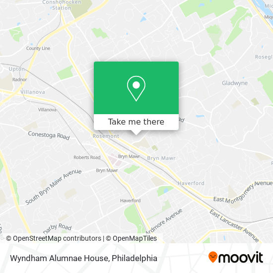 Wyndham Alumnae House map